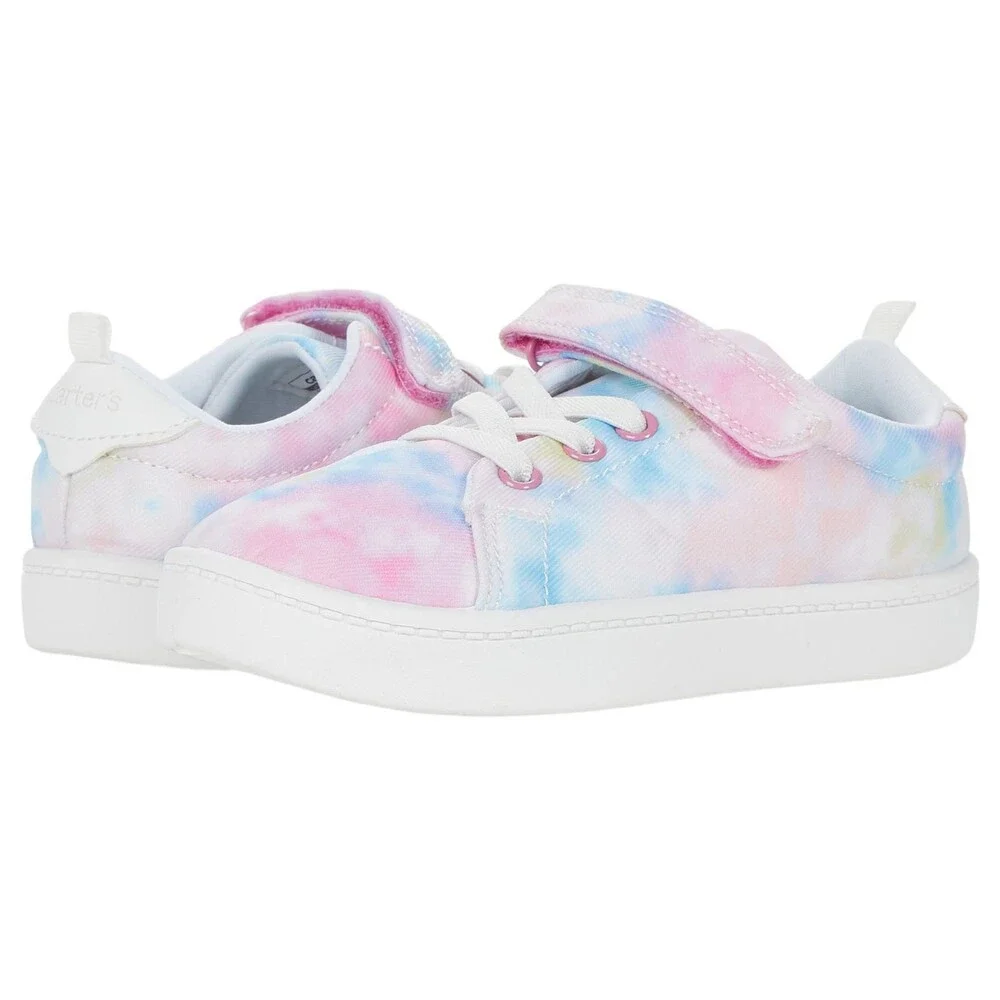 Carter's Perrie Sneakers Girls US 7 Multicolor Tie Dye Platform Shoes ZAP2627